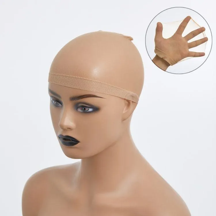 10pcs Stretchy HD Breathable Wig Caps with Non-Slip Elastic Band for Lace Frontal Wigs