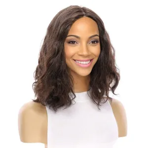 13" Victoria Silk Top Wig Dark Brown Wavy