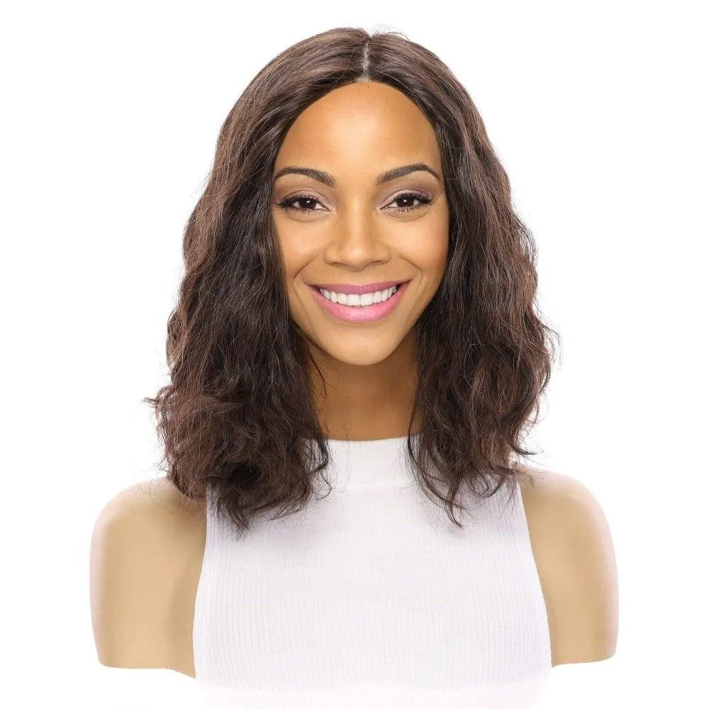13" Victoria Silk Top Wig Dark Brown Wavy