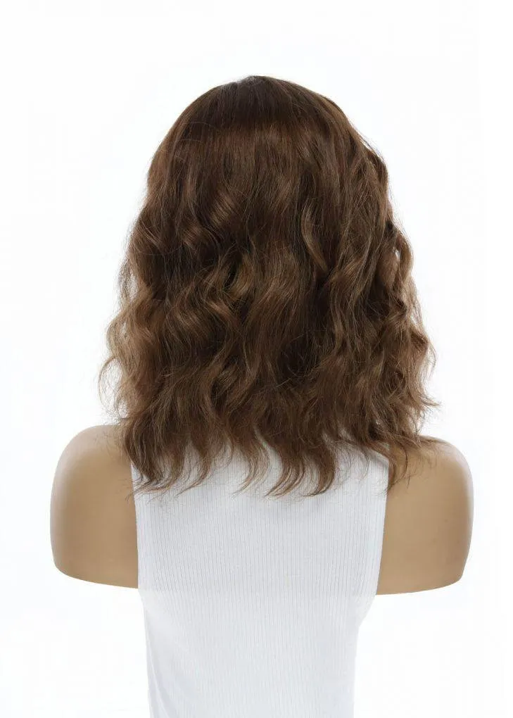 14" Emerald Silk Top Topper Medium Brown Babylight Wavy