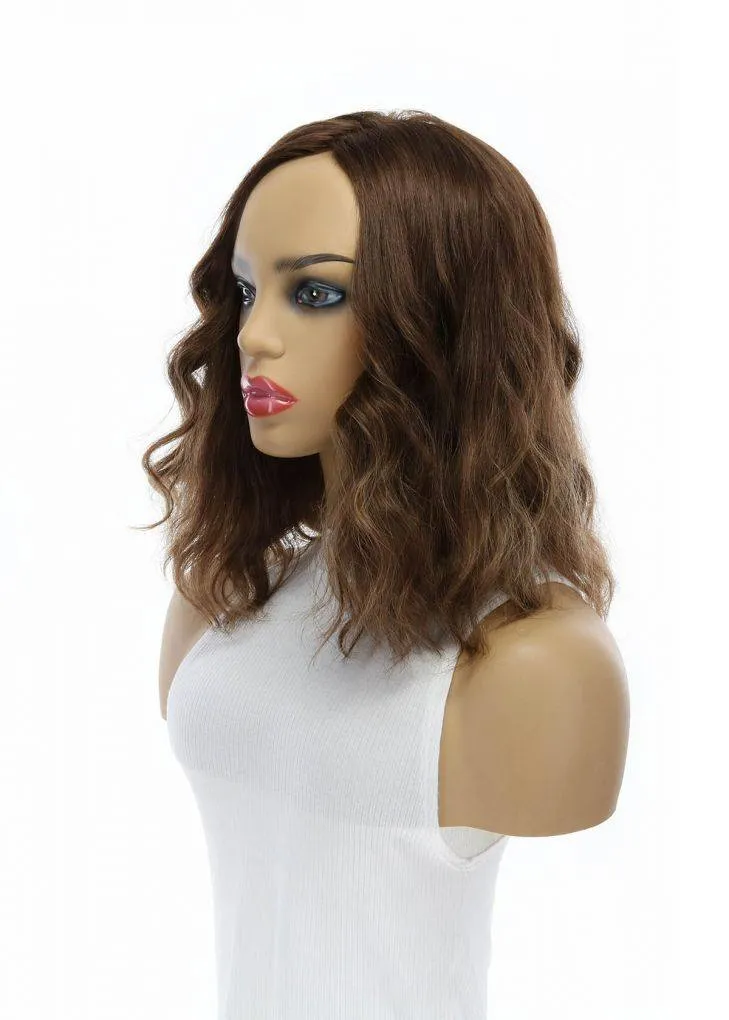 14" Emerald Silk Top Topper Medium Brown Babylight Wavy