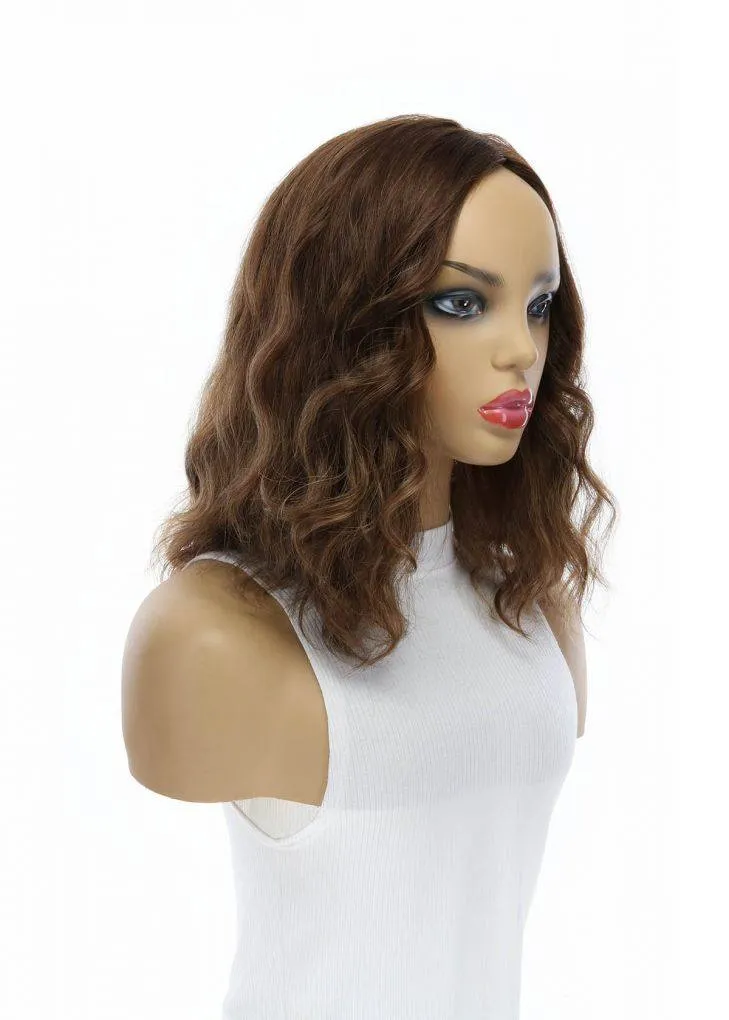 14" Emerald Silk Top Topper Medium Brown Babylight Wavy