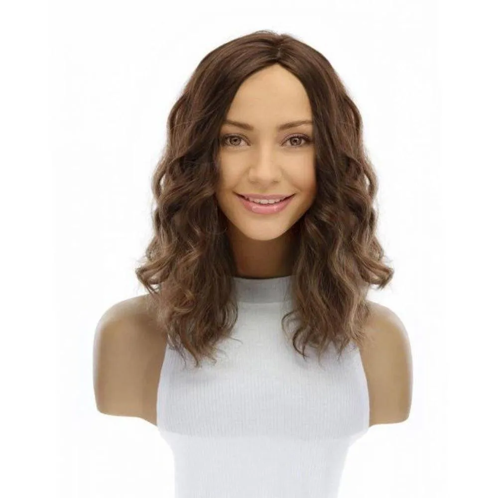 14" Emerald Silk Top Topper Medium Brown Babylight Wavy