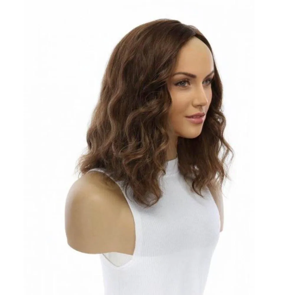 14" Emerald Silk Top Topper Medium Brown Babylight Wavy