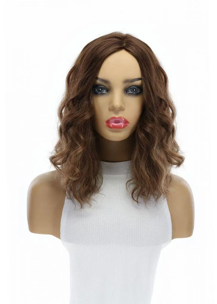 14" Emerald Silk Top Topper Medium Brown Babylight Wavy