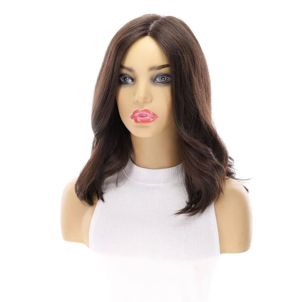 16" Luxe Silk Top Wig #4 Dark Brown