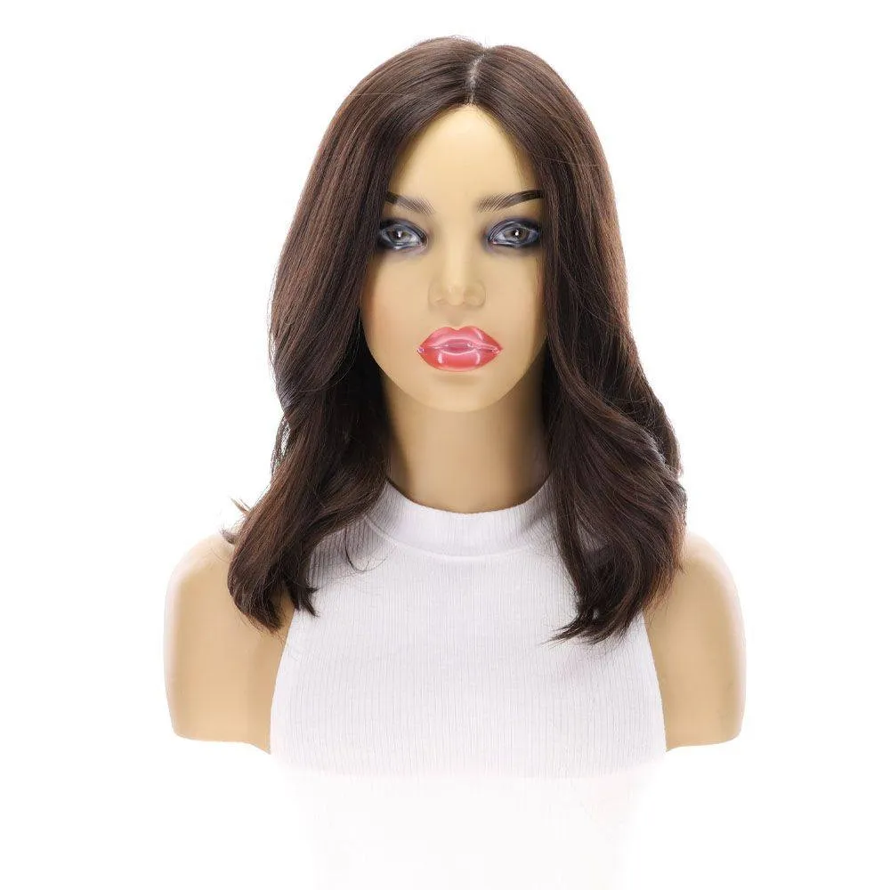 16" Luxe Silk Top Wig #4 Dark Brown