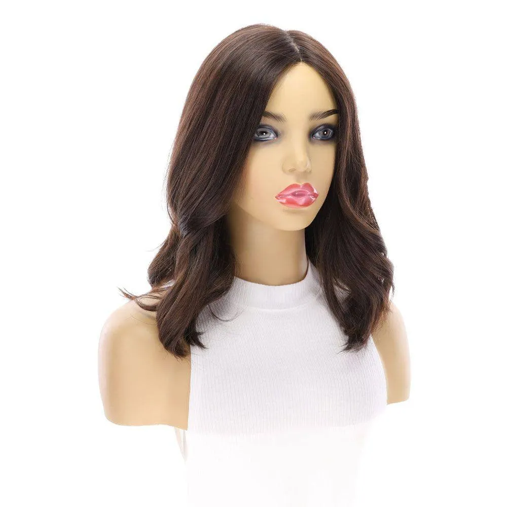 16" Luxe Silk Top Wig #4 Dark Brown
