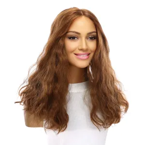 18" Emerald Silk Top Topper Copper Wavy