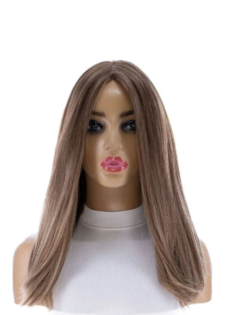 19" Nicole Silk Top Wig Light Brown Babylight