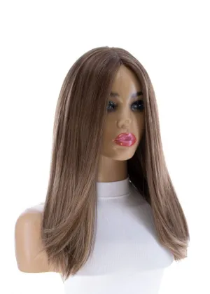 19" Nicole Silk Top Wig Light Brown Babylight