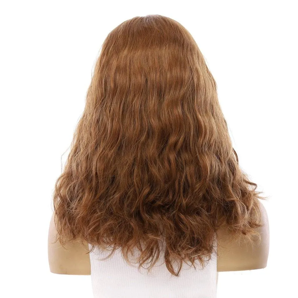 19" Nicole Silk Top Wig Strawberry Blonde Wavy