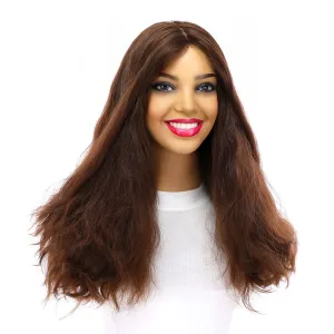 20" Luxe Silk Top Wig #8 Warm Medium Brown Wavy