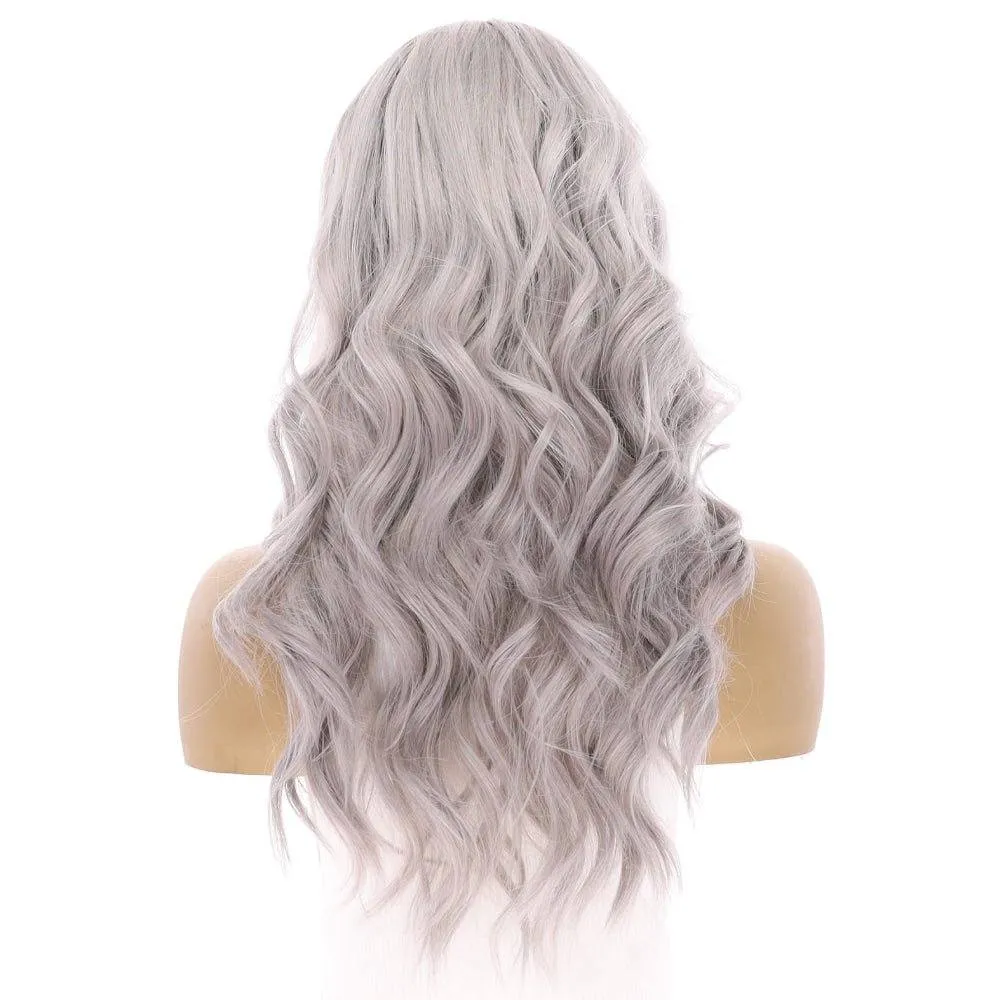 22" Reese Silk Top Wig Silver Smoke