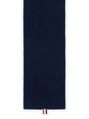 '4 Bar' Navy Cashmere Scarf