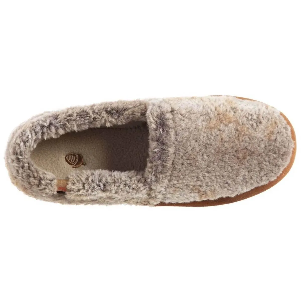 Acorn Women’s Moc Slippers - Original Non-Slip, Brown Berber, Medium | A10080BOBWM