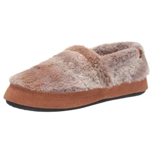 Acorn Women’s Moc Slippers - Original Non-Slip, Brown Berber, Medium | A10080BOBWM