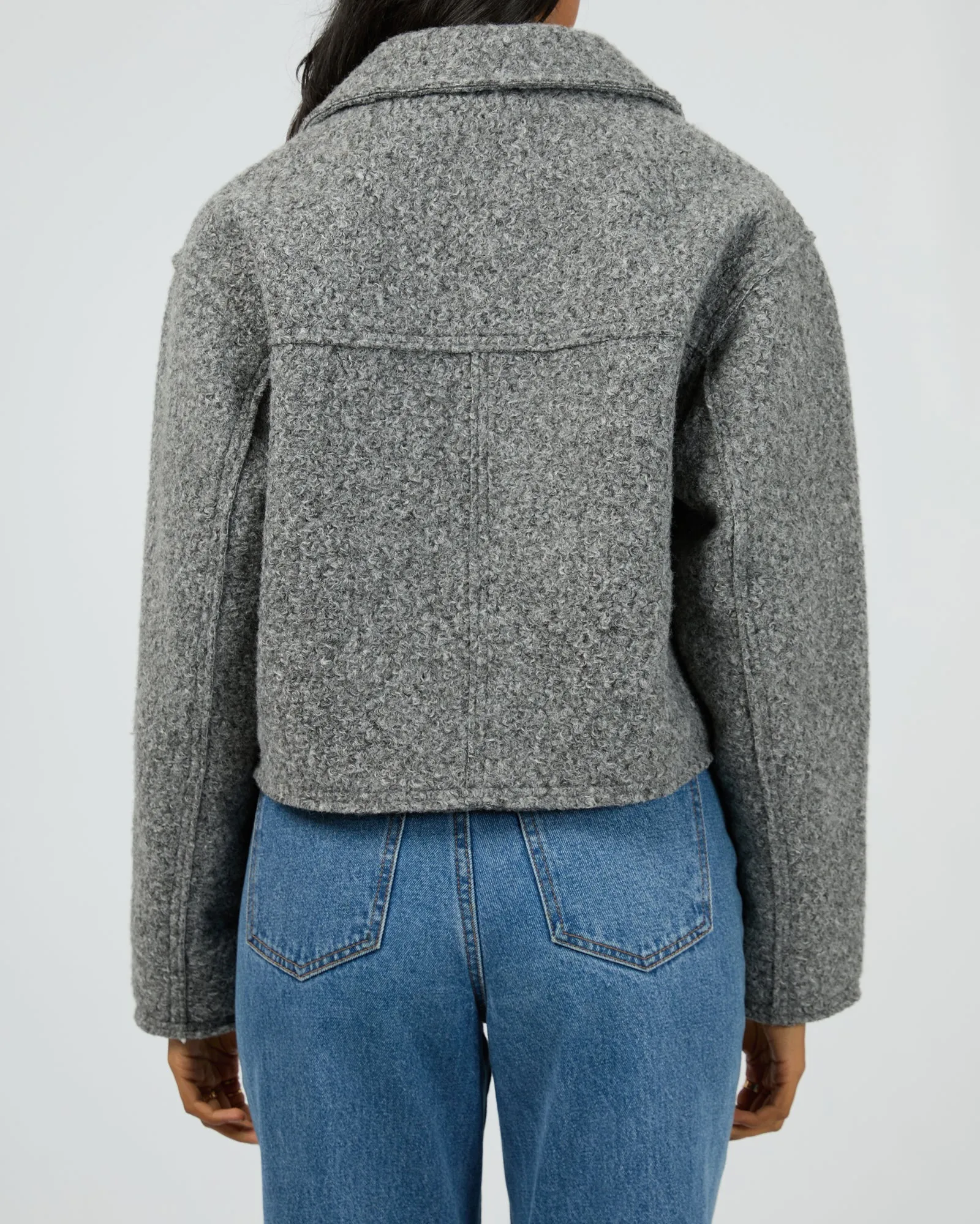 All About Eve Bennet Crop Jacket Grey Marle