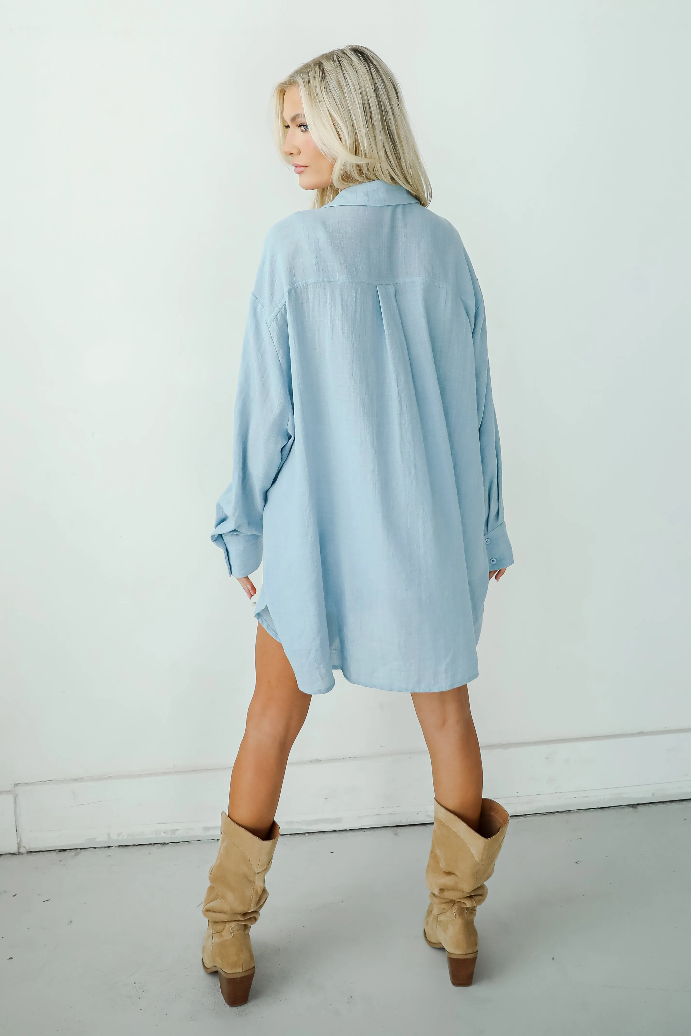 Allison Oversized Button-Up Blouse