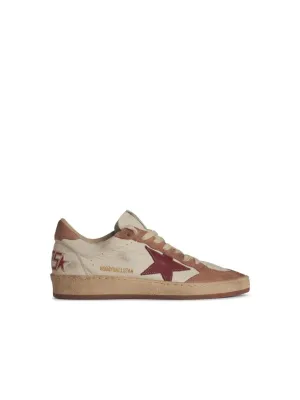 'Ball Star' White Leather Sneakers