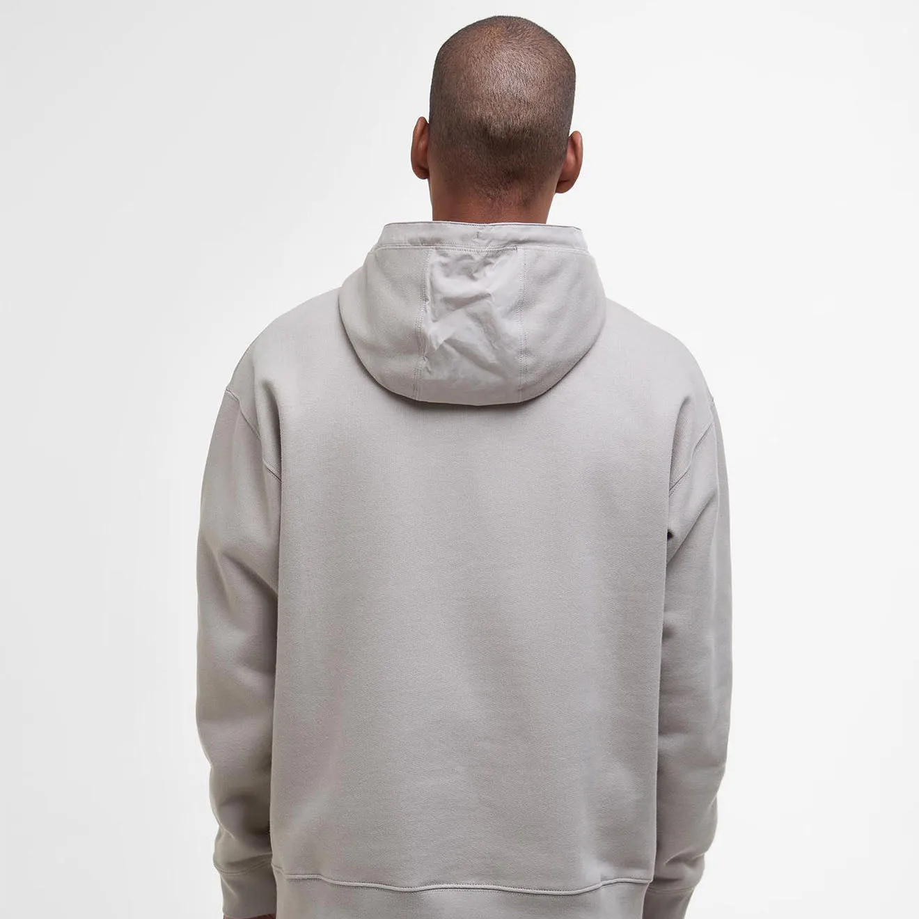 Barbour Yalding Hooded Sweatshirt Concrete