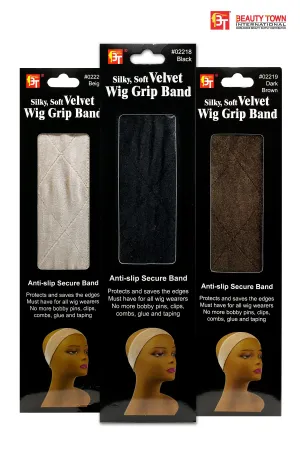 BEAUTY TOWN SILKT, SOFT VELVET WIG GRIP BAND