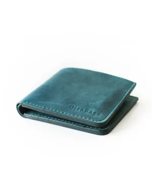 Bifold Leather Wallet - Green