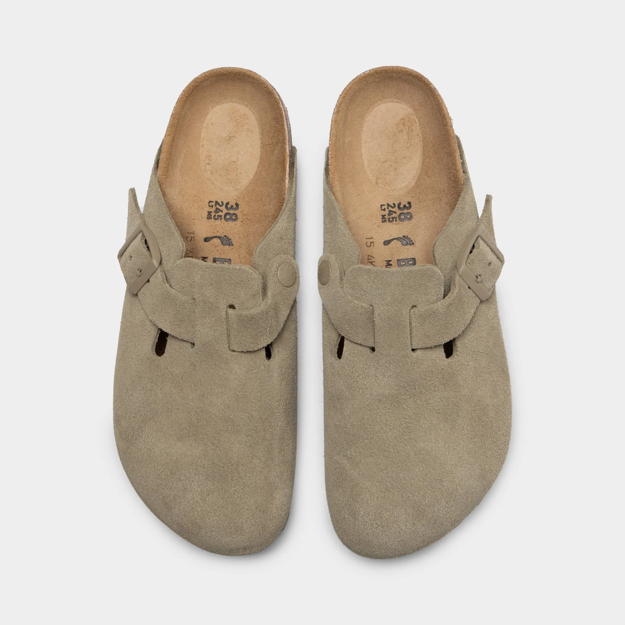 Birkenstock Boston Suede / Faded Khaki