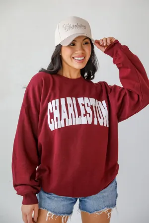 Burgundy Charleston Sweatshirt