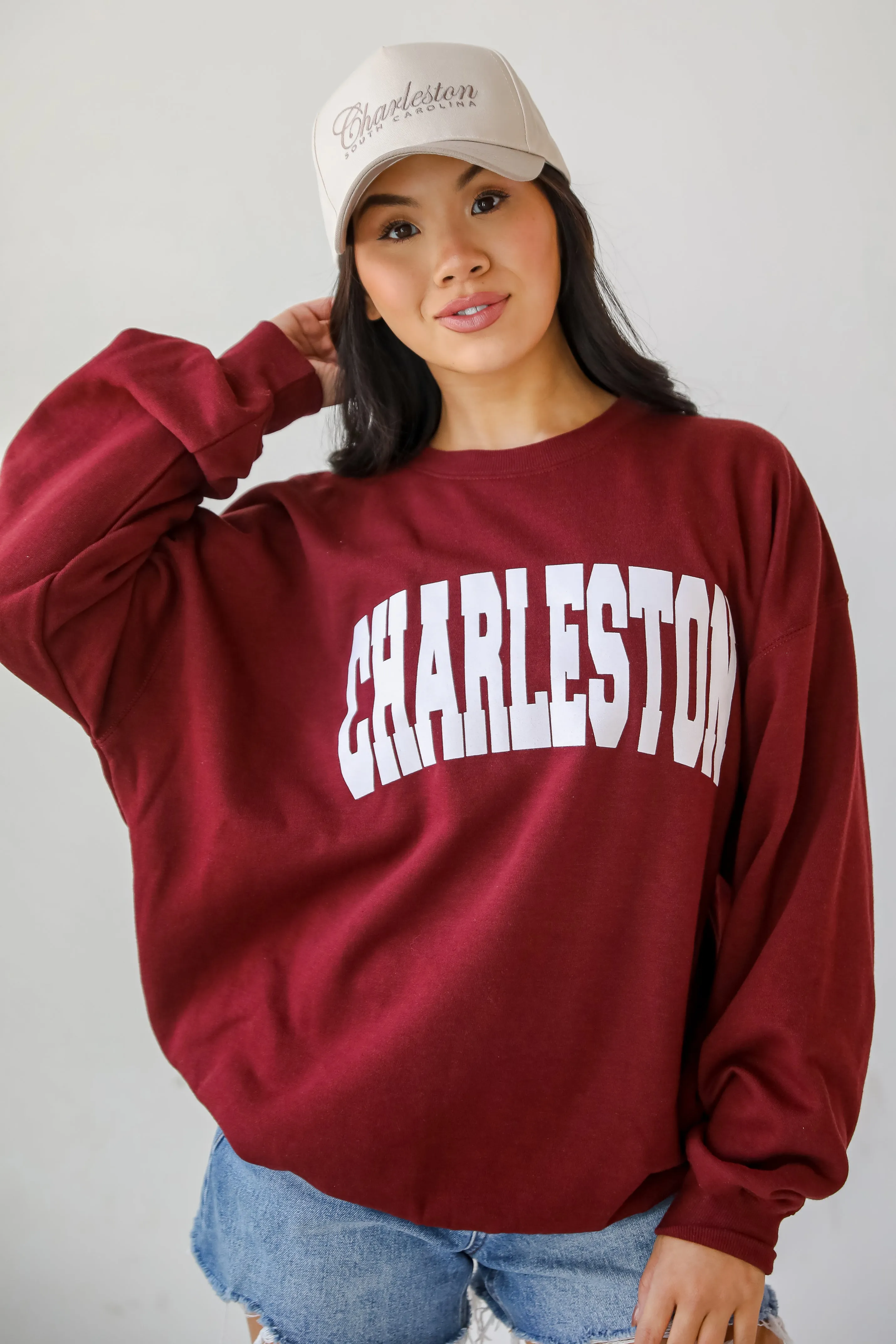 Burgundy Charleston Sweatshirt
