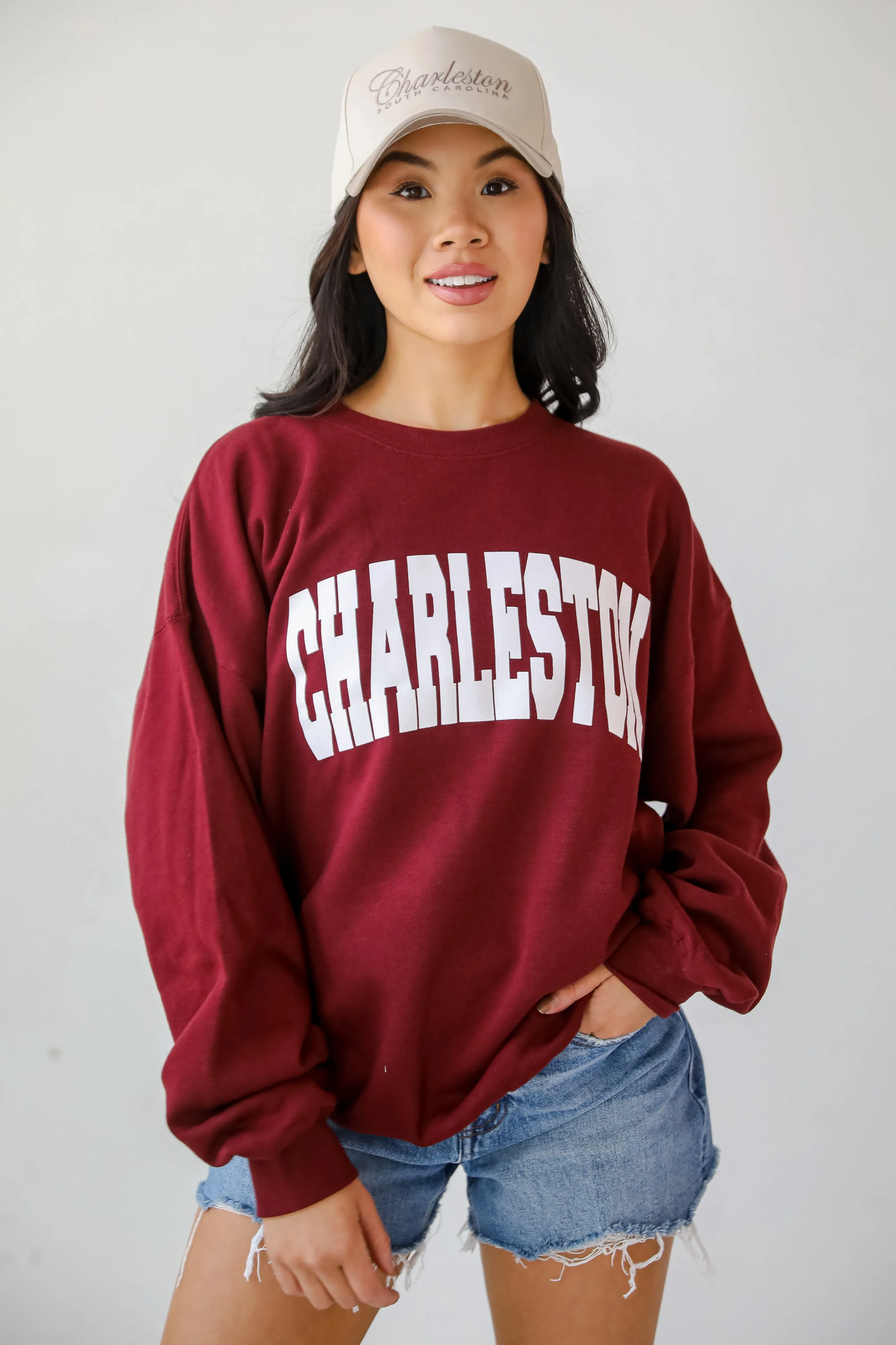 Burgundy Charleston Sweatshirt