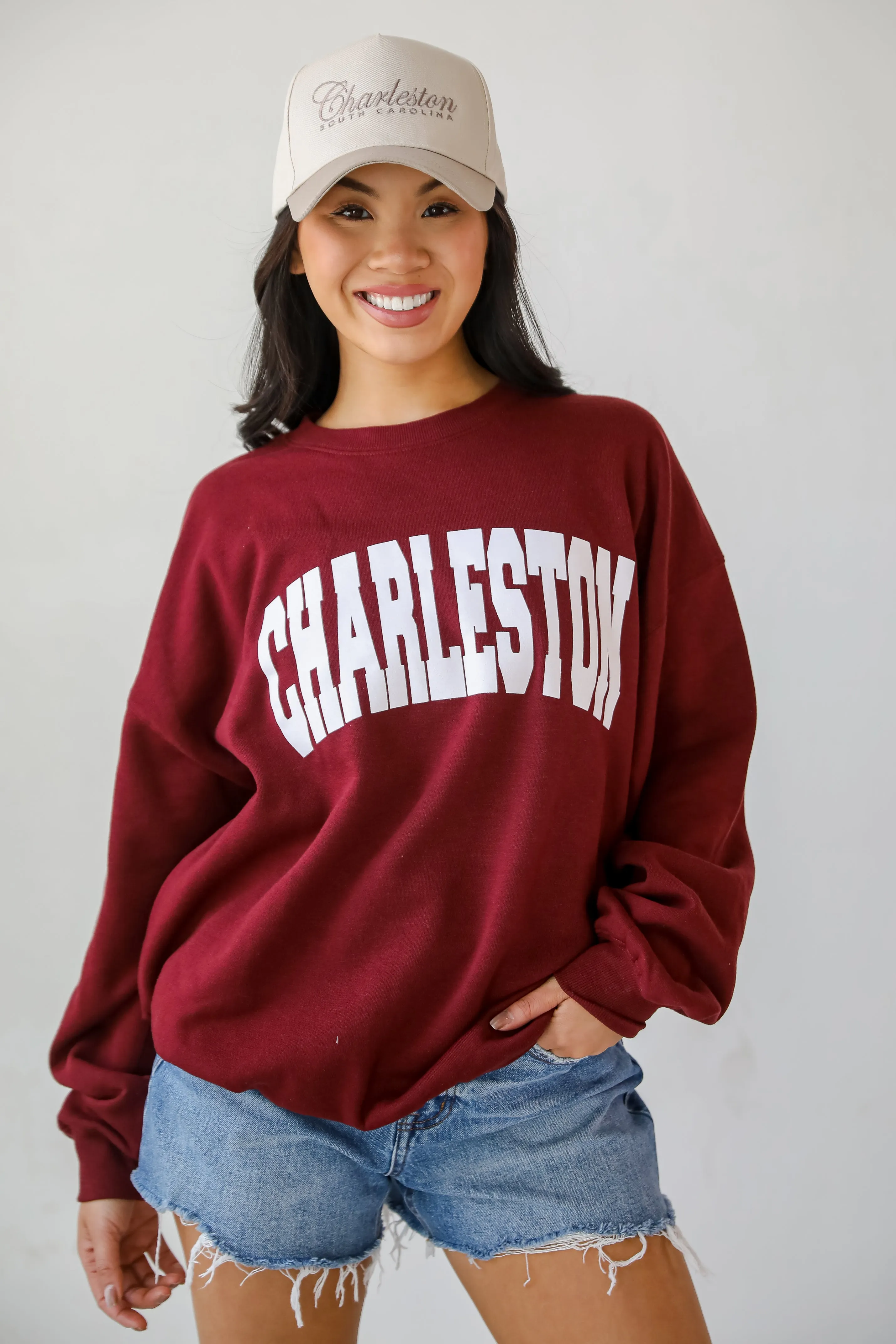 Burgundy Charleston Sweatshirt
