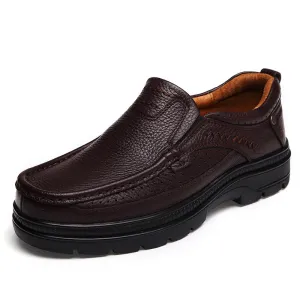 Business Shoes Black-Brown Boots, Top Layer Cowhide Leather