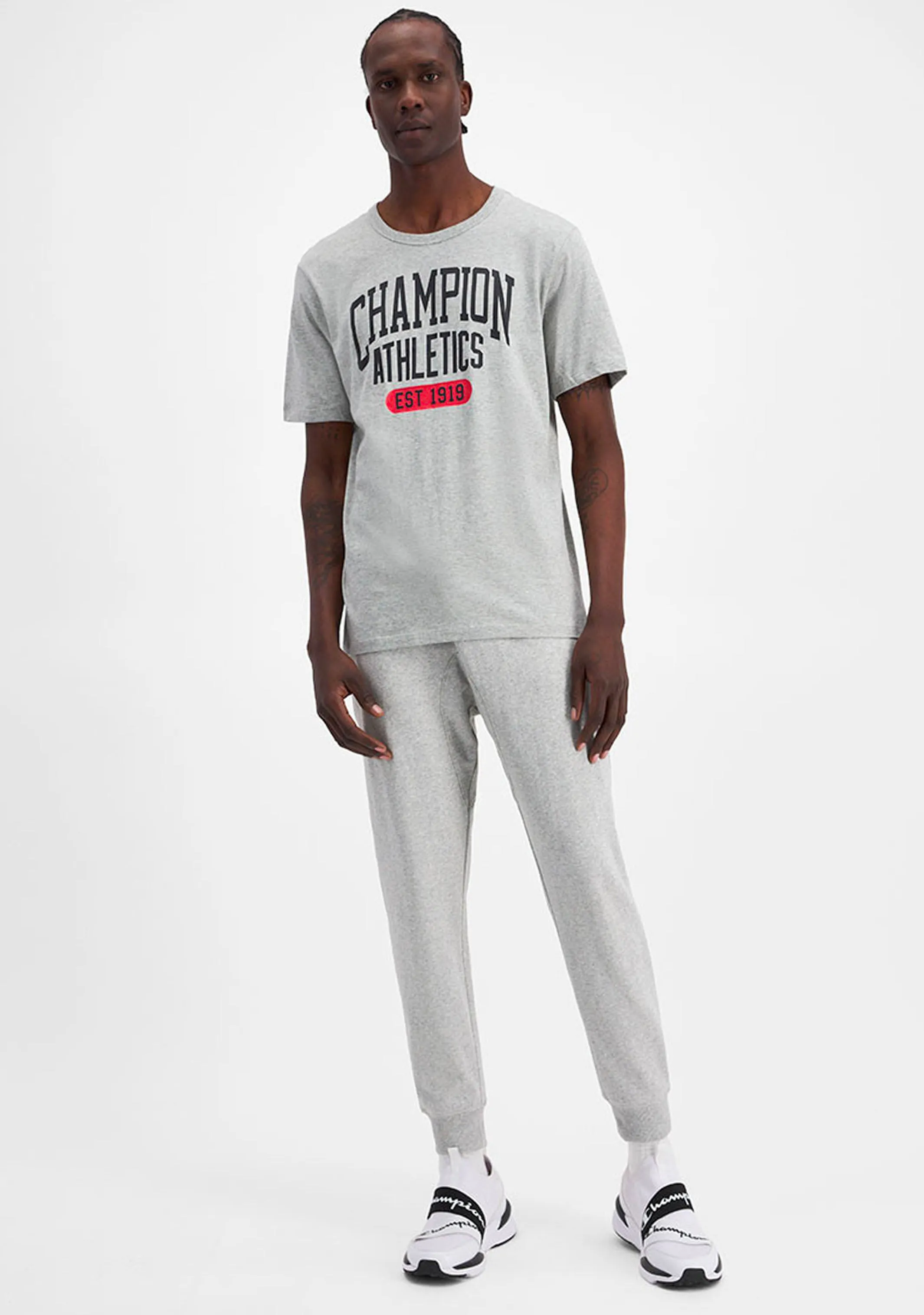 Champion Men's SPS Graphic Print Tee Grey