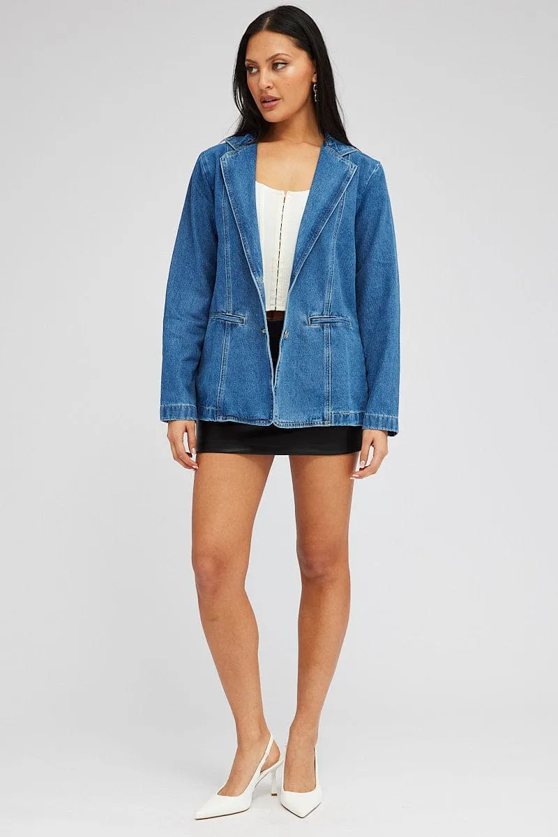 Denim Denim Jacket Long Sleeve