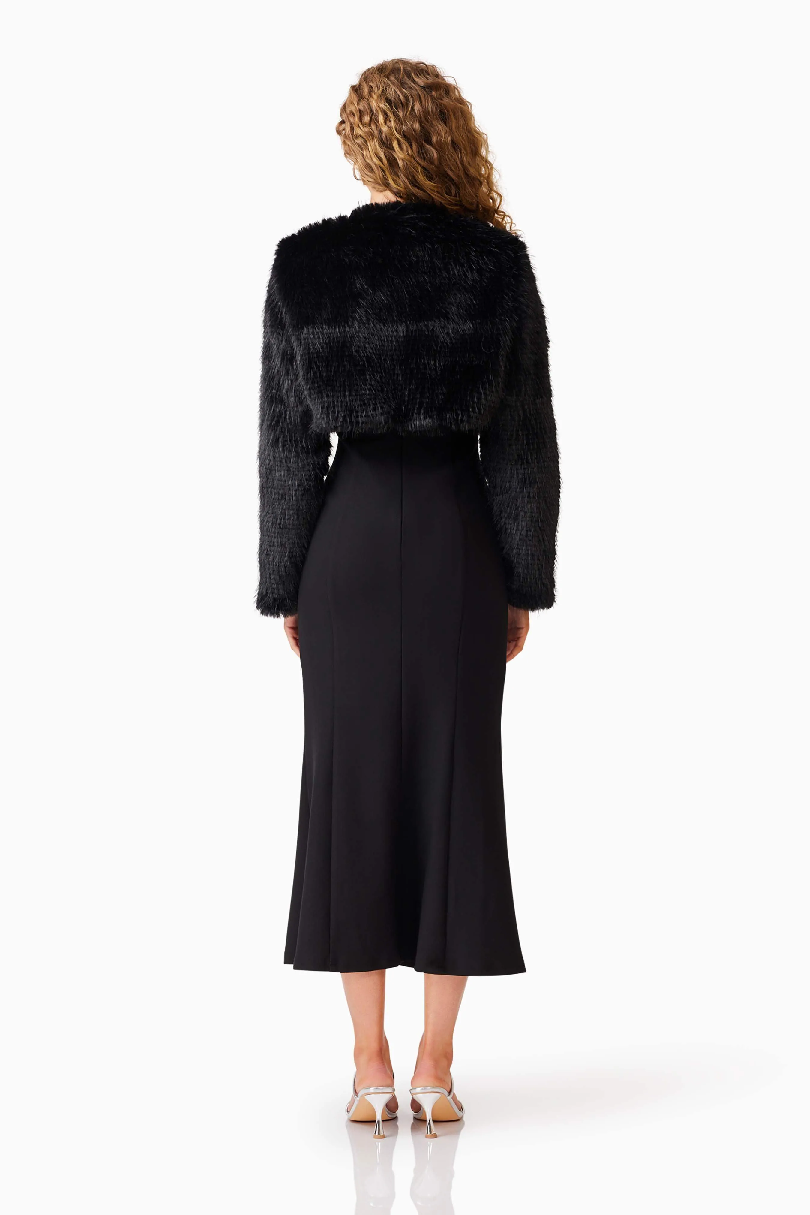 Desiree Cropped Jacket in Black