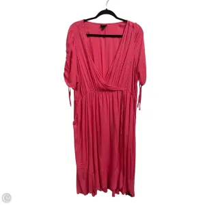 Dress Casual Midi By Torrid In Pink, Size: 2x