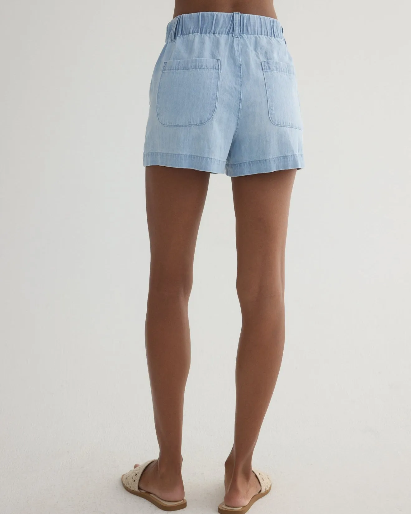 Elle Playa Trouser Short - Coastal Capri Wash