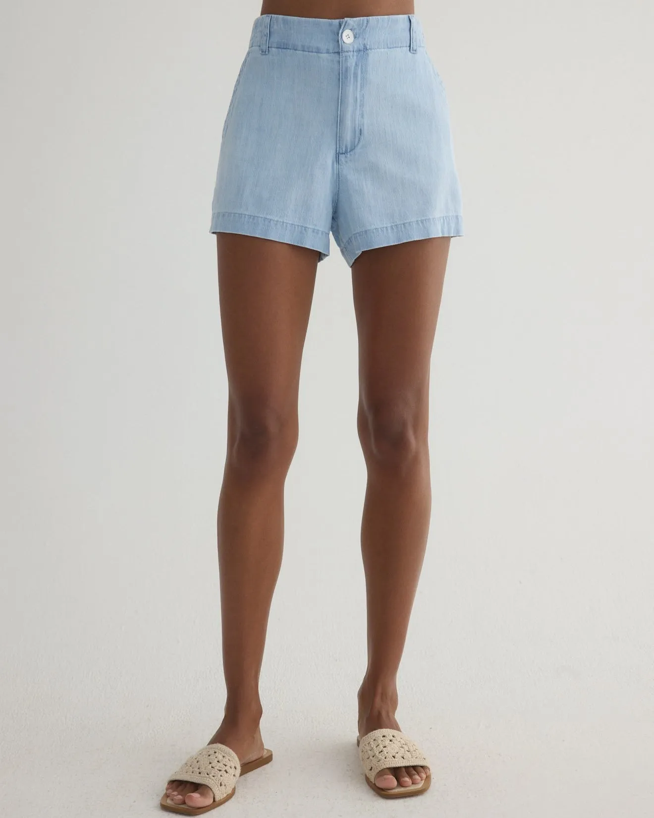 Elle Playa Trouser Short - Coastal Capri Wash