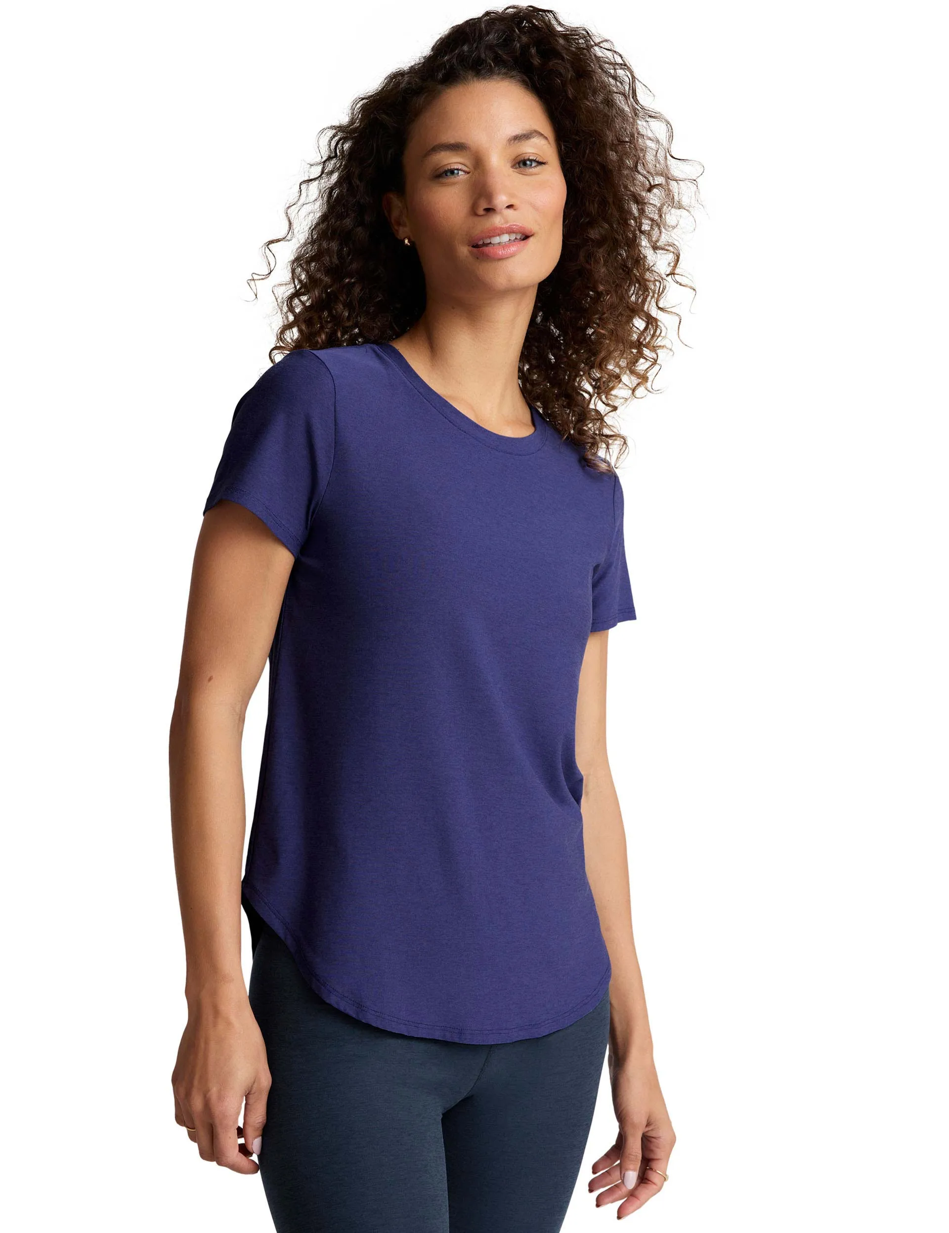 Featherweight on the Down Low Tee - Eternal Blue Heather