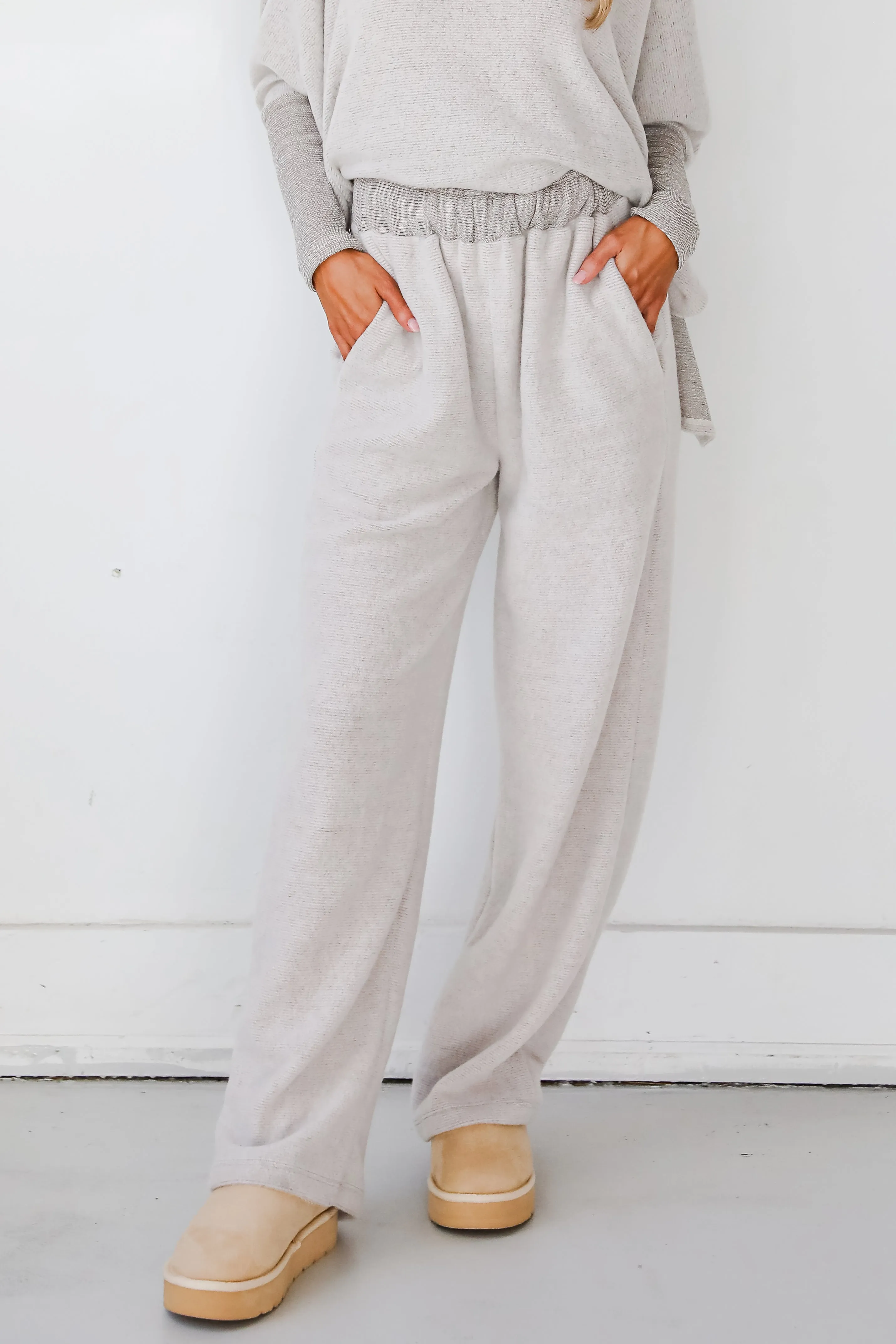 FINAL SALE - Cozy Weekends Soft Knit Lounge Pants - DOORBUSTER