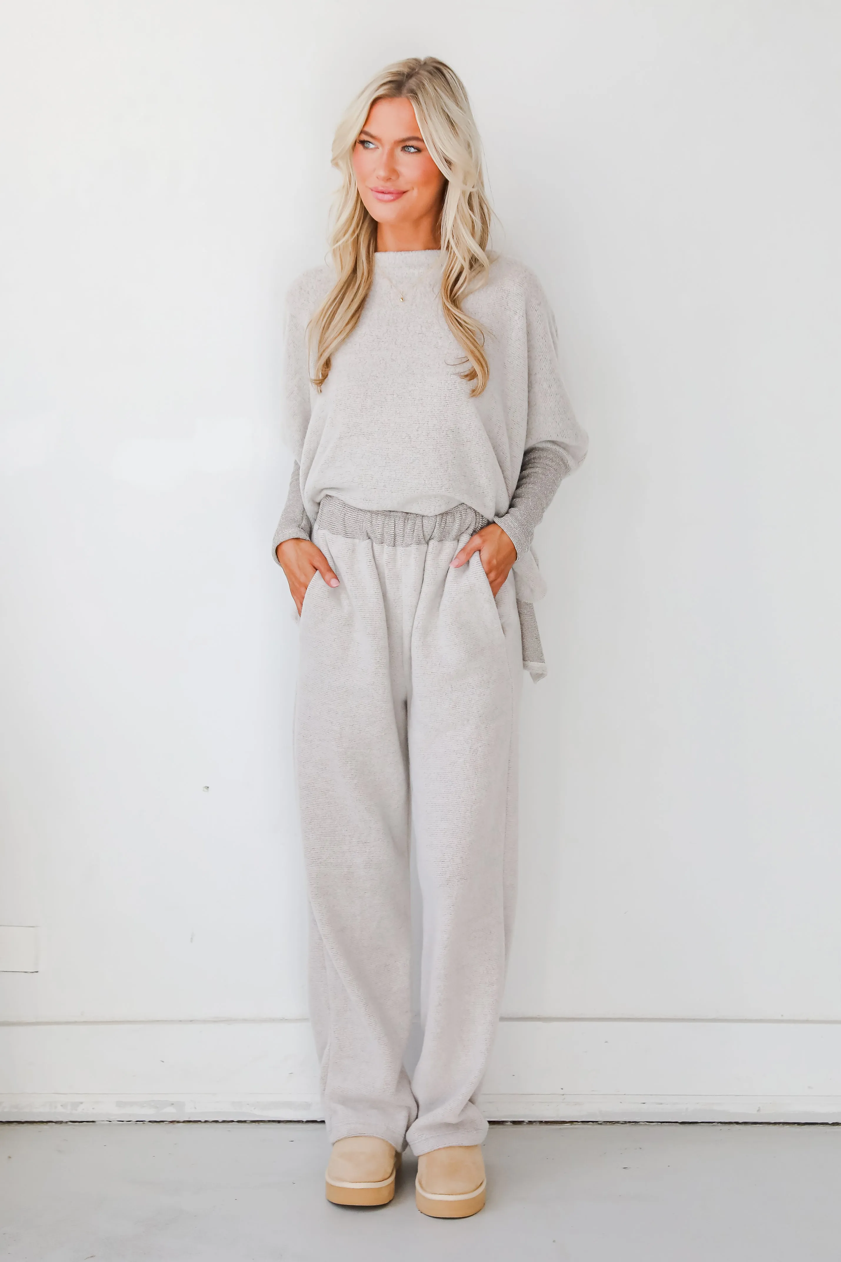FINAL SALE - Cozy Weekends Soft Knit Lounge Pants - DOORBUSTER