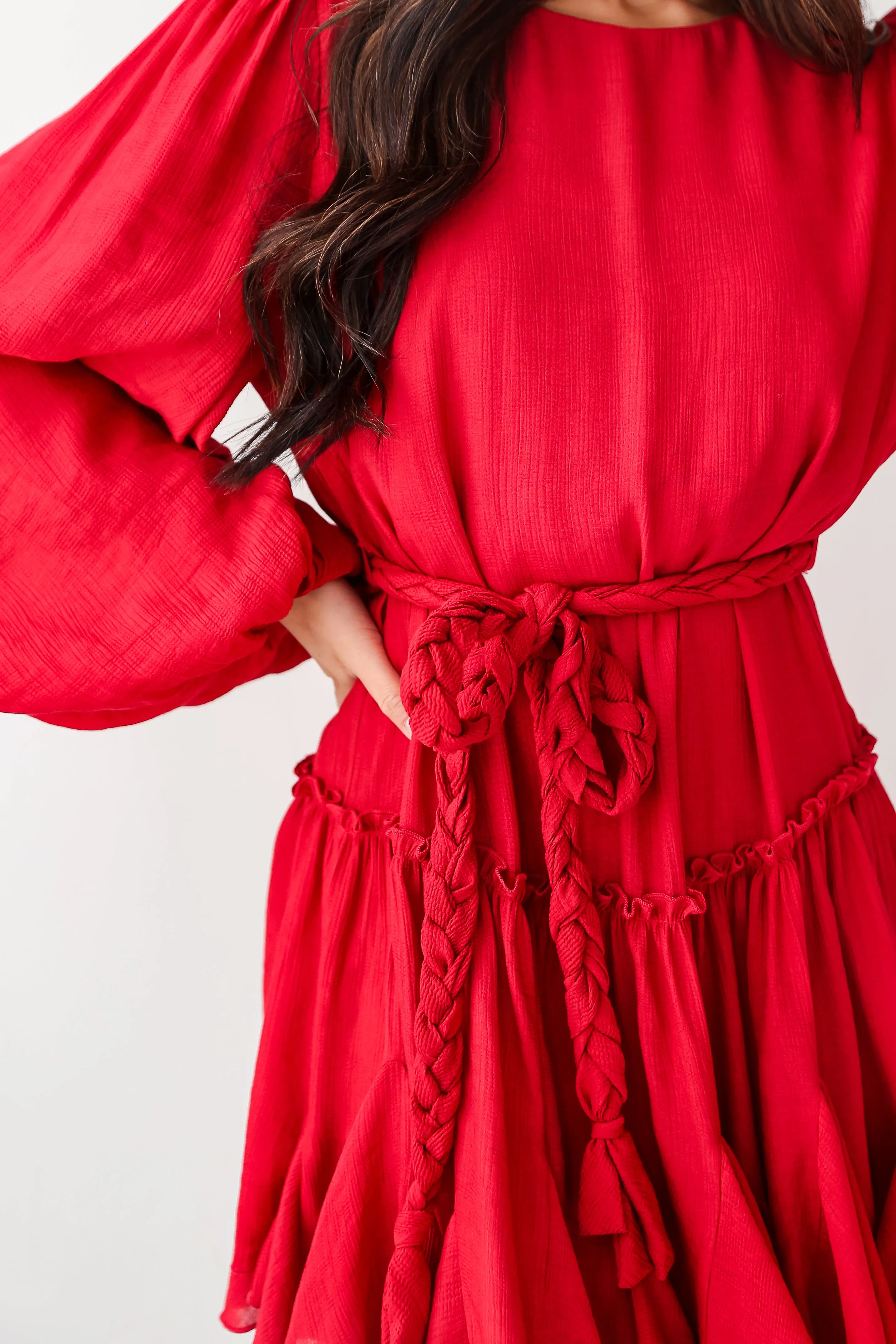 FINAL SALE - Evenings With You Wine Mini Dress