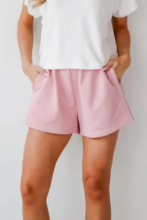 FINAL SALE - Relaxing Perfection Blush Knit Shorts