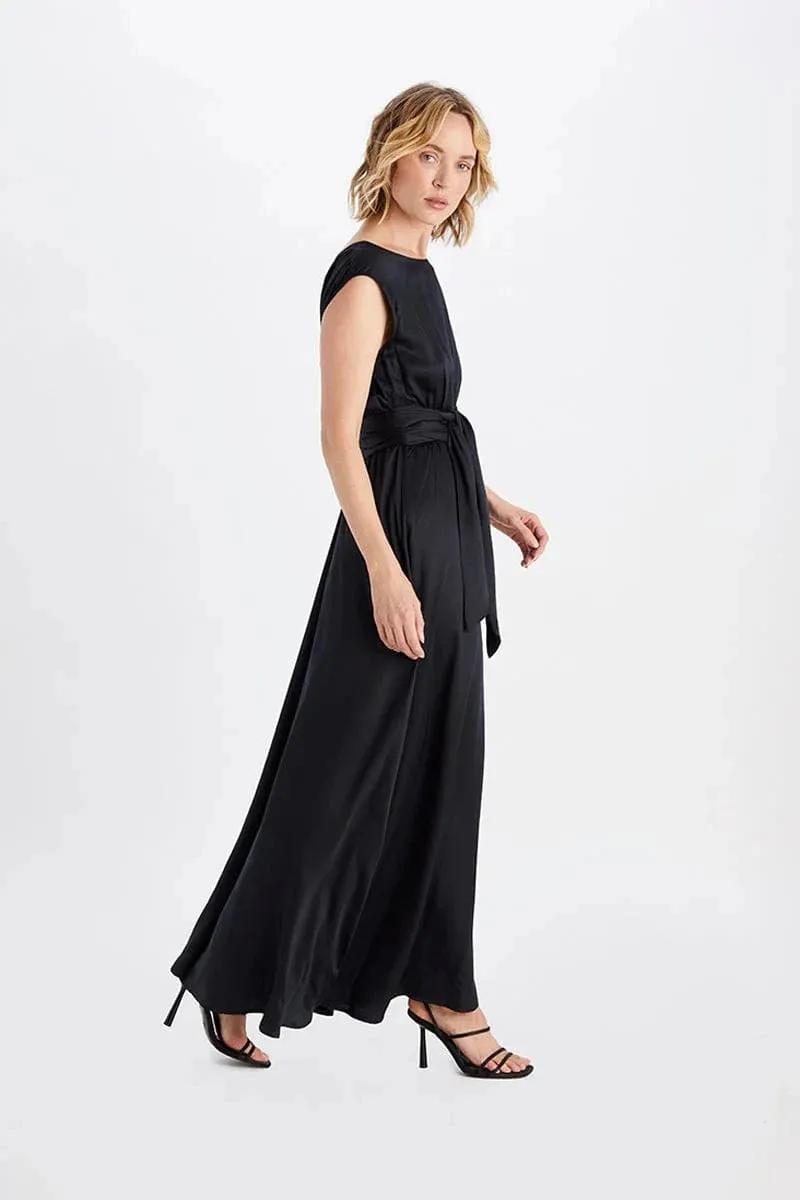 Grace TENCEL™ Modal Vegan Silk Gown | Black