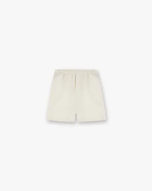 Knitted Panel Short - Antique White