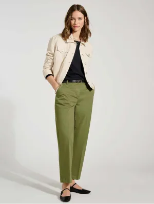 Linnea Organic Cotton Chinos | Light Olive