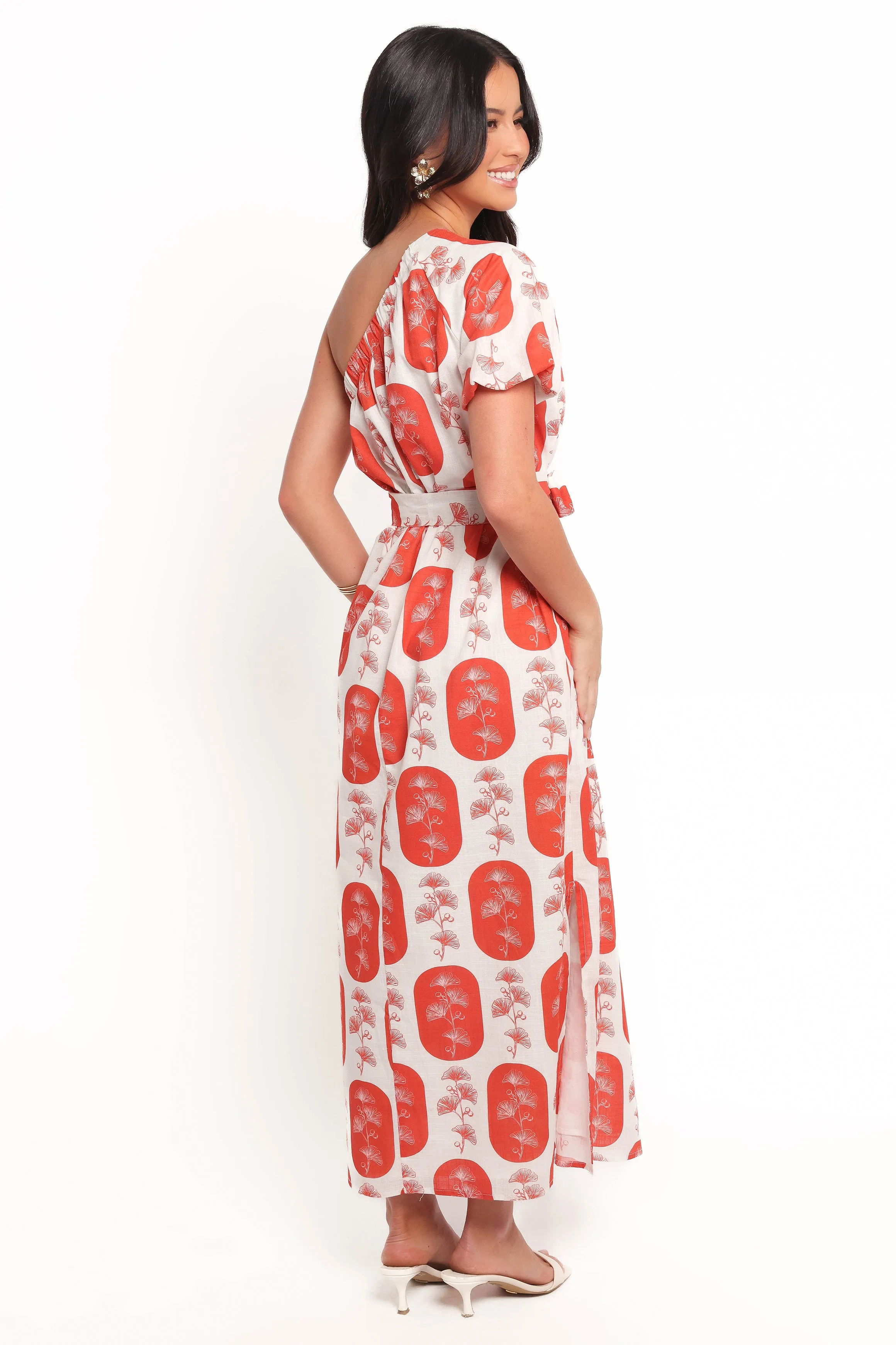 Mary Maxi Dress - Red/White