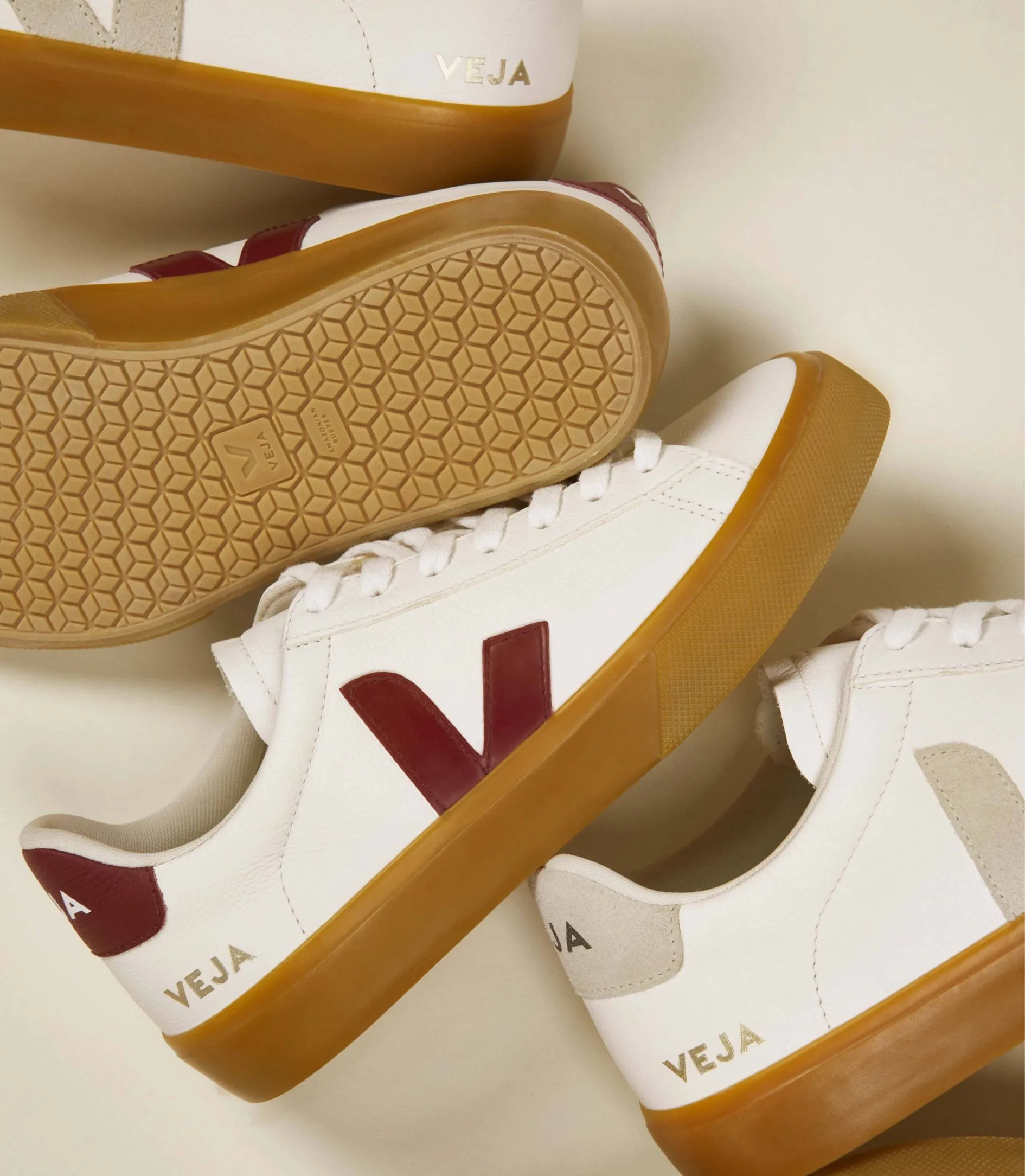 Men's Campo Chromefree Leather White Marsala Natural