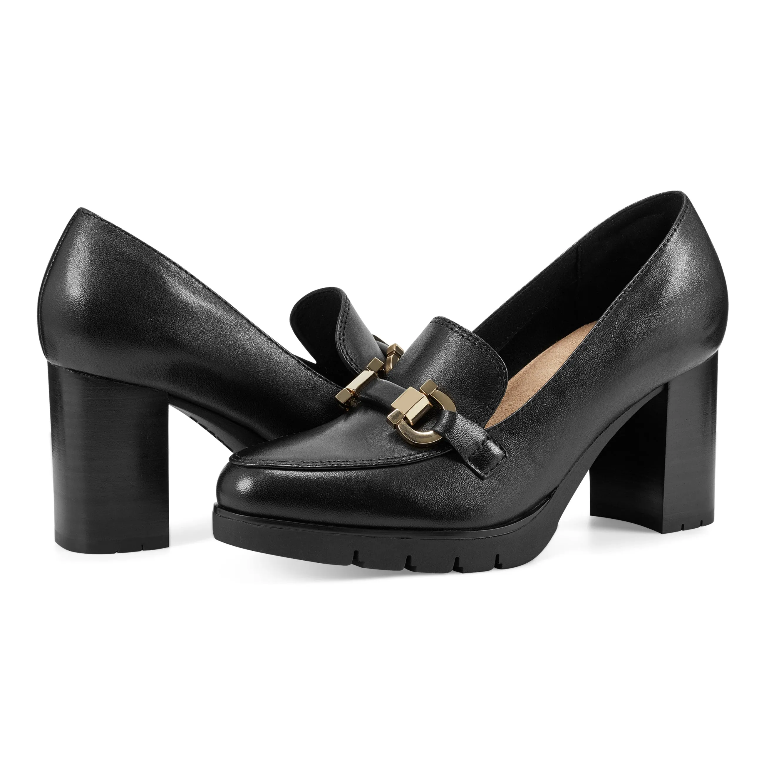 Mirror Lug Sole Dress Pumps